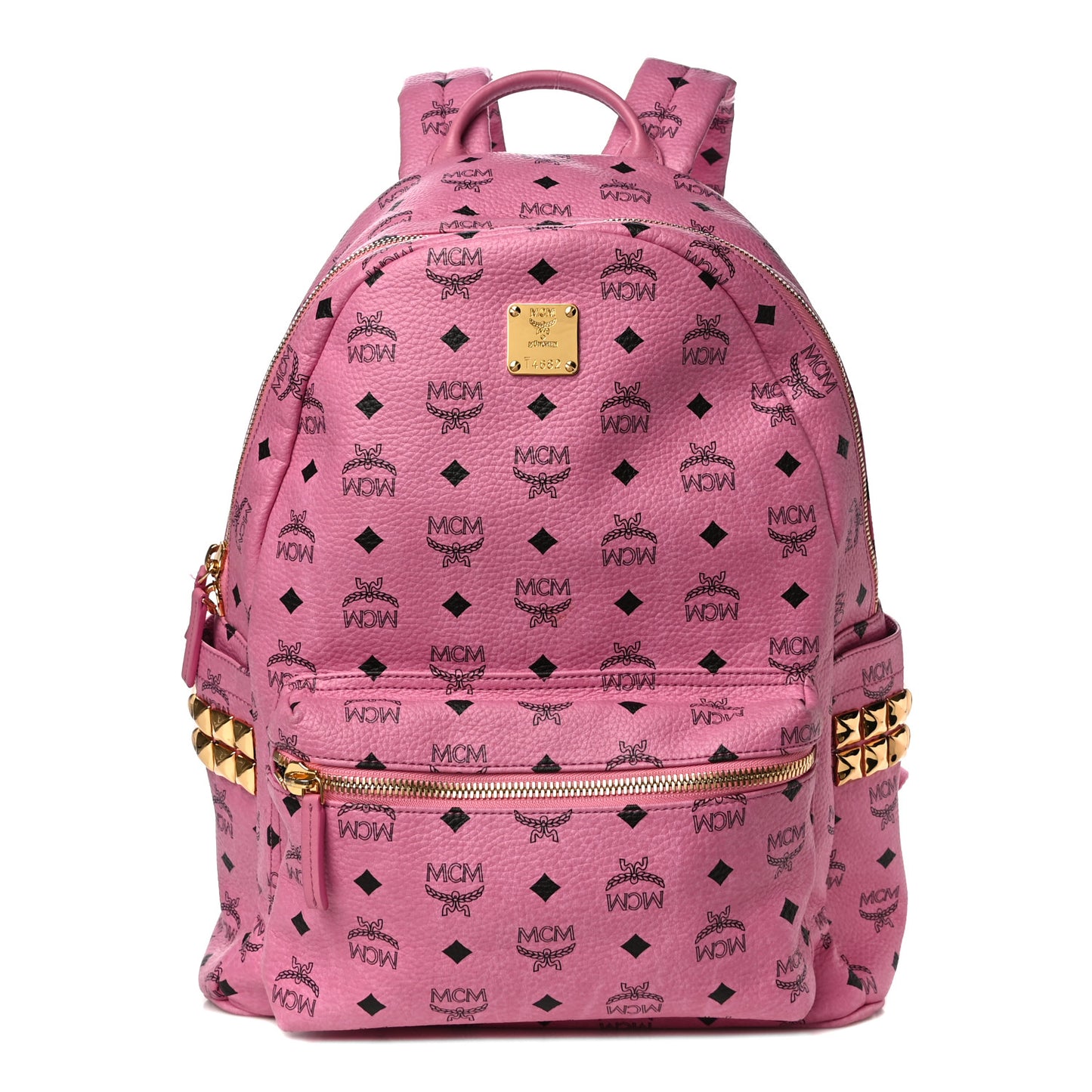 Visetos Medium Side Studs Stark Backpack Pink