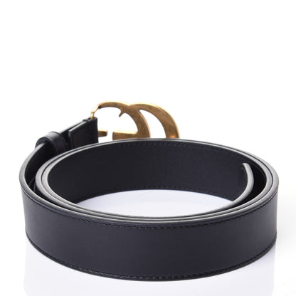 Gucci Calfskin Double G 30mm Belt 95 38 Black 2 of 4