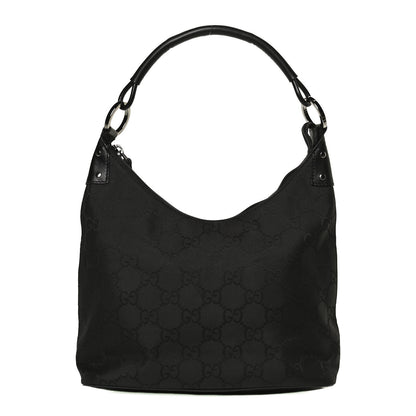 Gucci Nylon Monogram Small Hobo Black 1 of 9