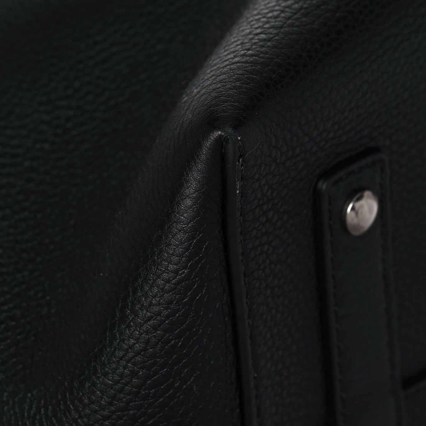 Marais Calfskin Large Belt Bag Black