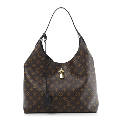 Louis Vuitton Monogram Flower Hobo Black 1 of 10