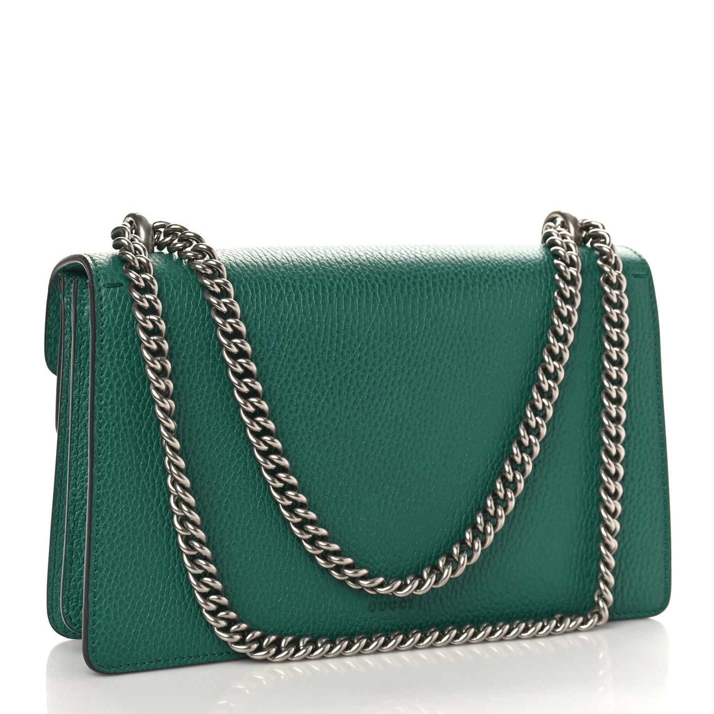 Pebbled Calfskin Small Dionysus Shoulder Bag Emerald