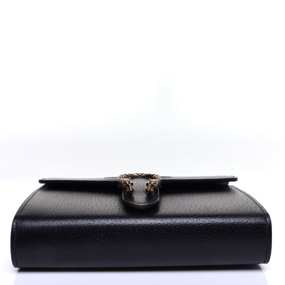 Gucci Calfskin Web Mini Dionysus Chain Wallet Black 9 of 13