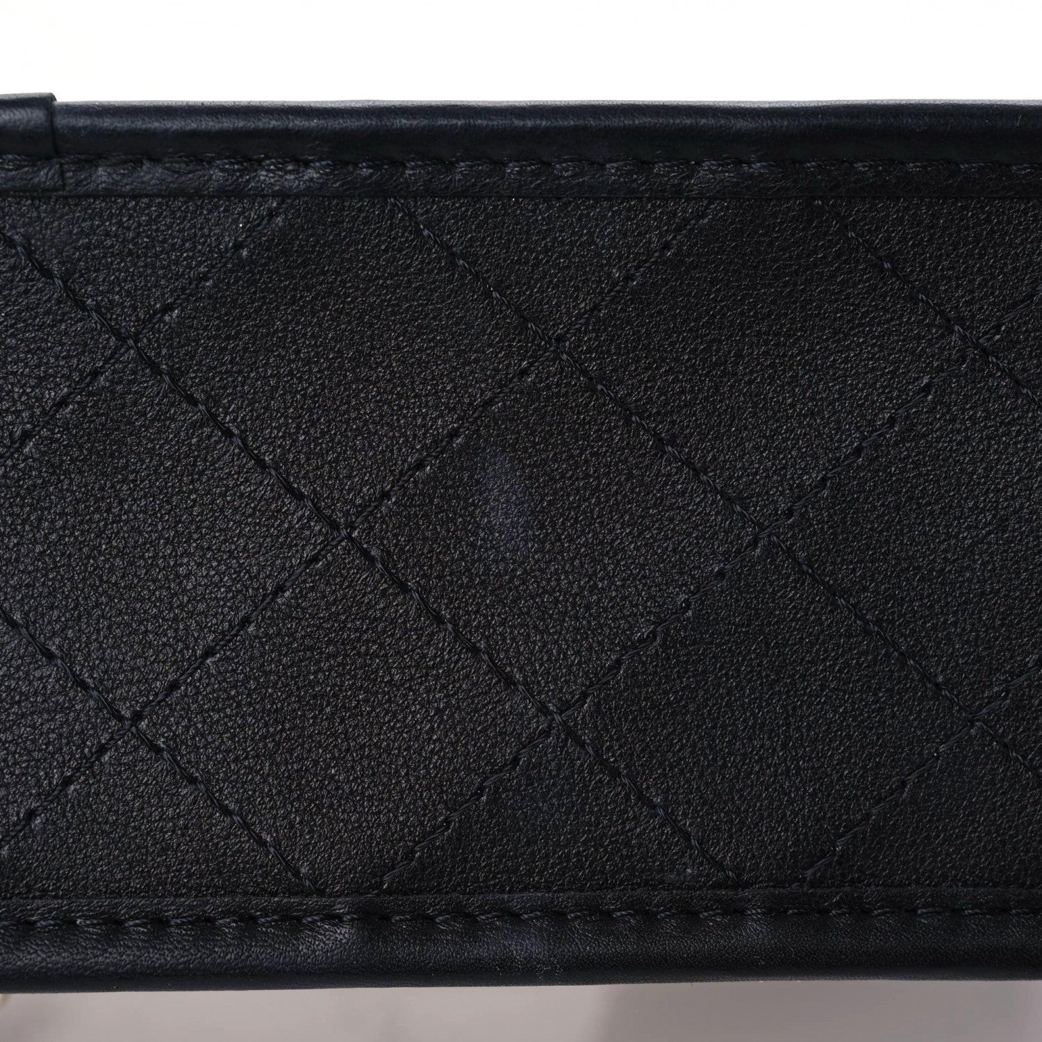 Chanel Lambskin PVC Sand By The Sea Flap With Pearl Strap Black 10 of 13