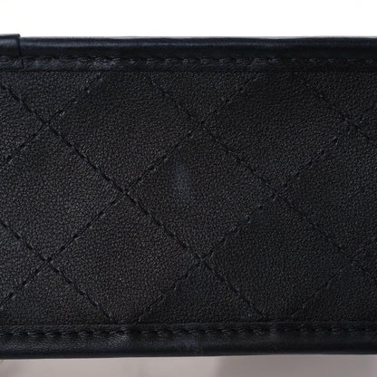 Chanel Lambskin PVC Sand By The Sea Flap With Pearl Strap Black 10 of 13
