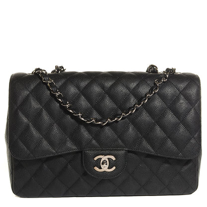 Chanel Caviar Quilted Jumbo Single Flap Black 1 of 9