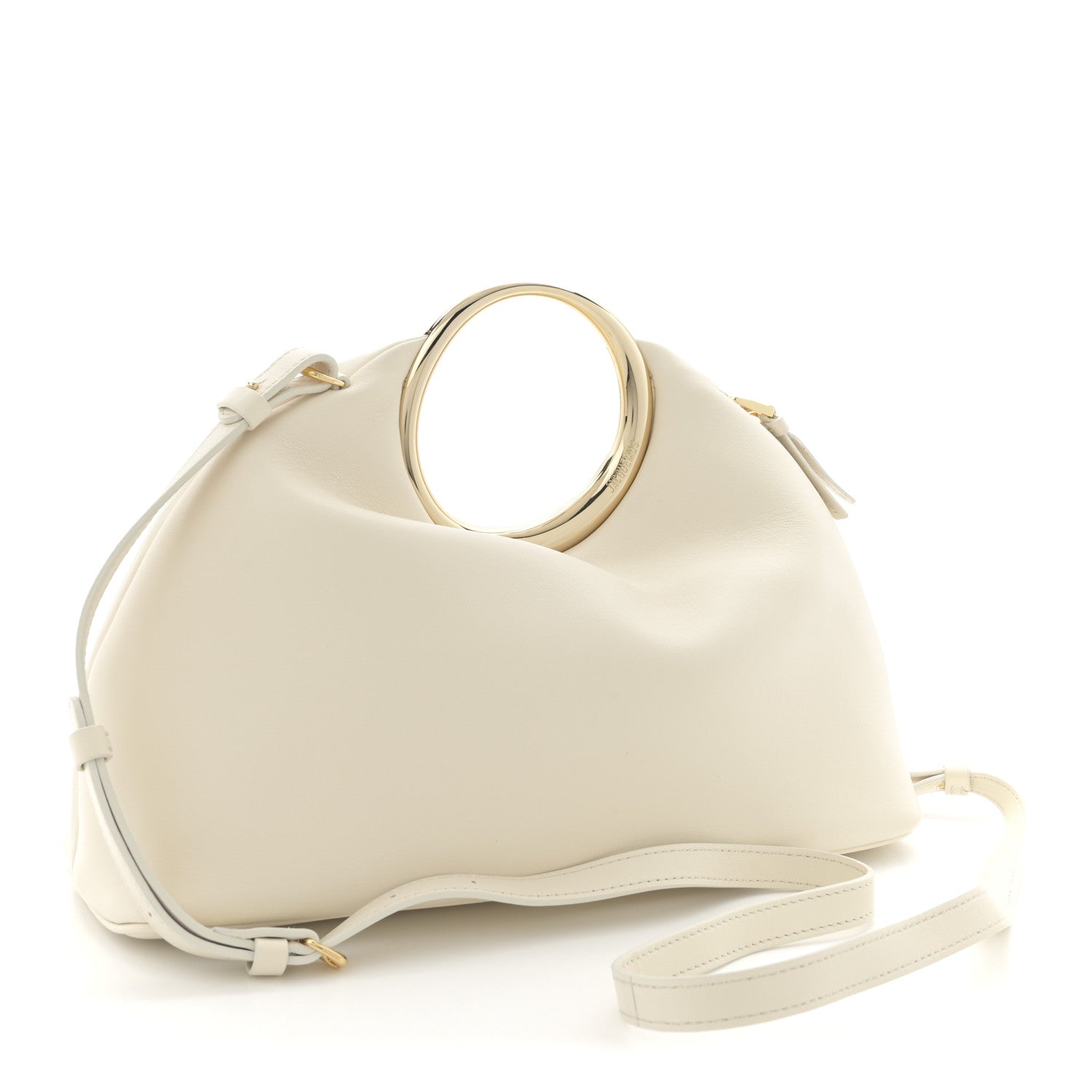 Jacquemus Lambskin Le Calino Ring Top Handle Bag Light Ivory 3 of 10