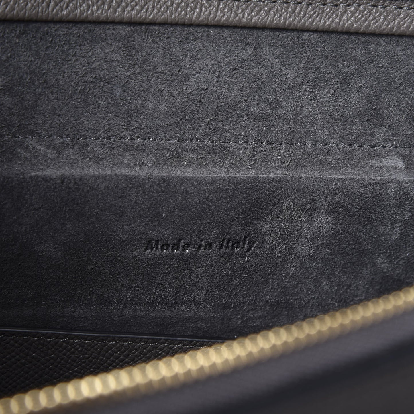 Baby Grained Calfskin Micro Belt Bag Grey