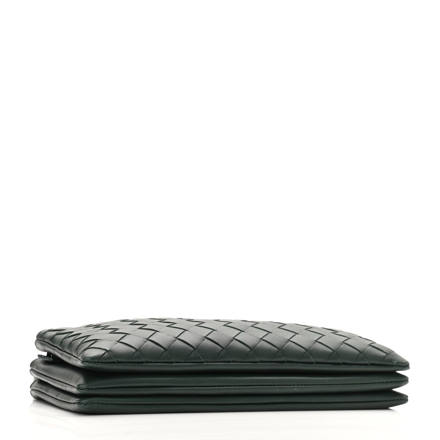 Nappa Intrecciato Triple Zip Messenger Bag Bottle