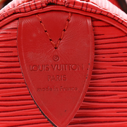 Louis Vuitton Epi Speedy 25 Castillan Red 6 of 15
