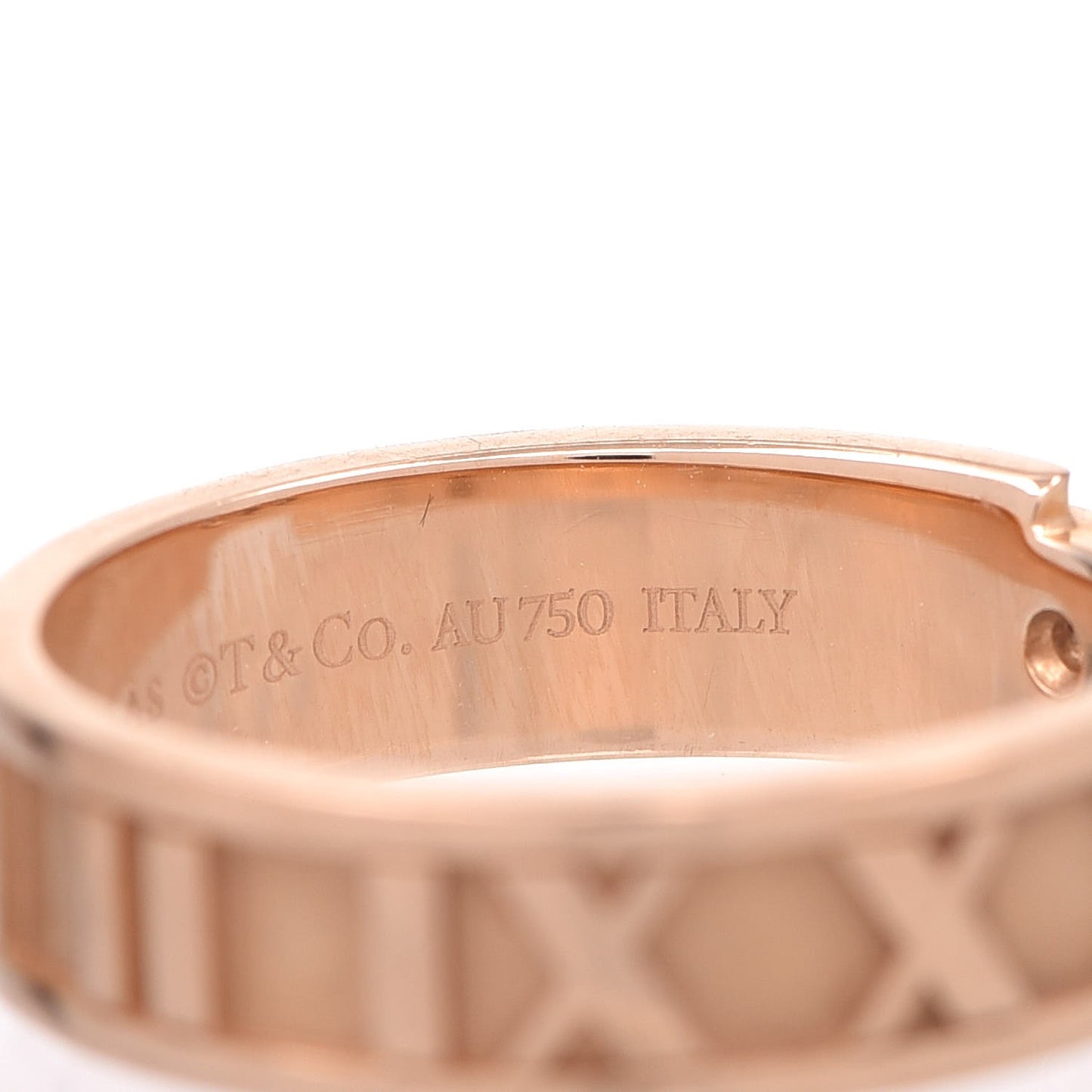18K Rose Gold Diamond Atlas Ring 56 7.5