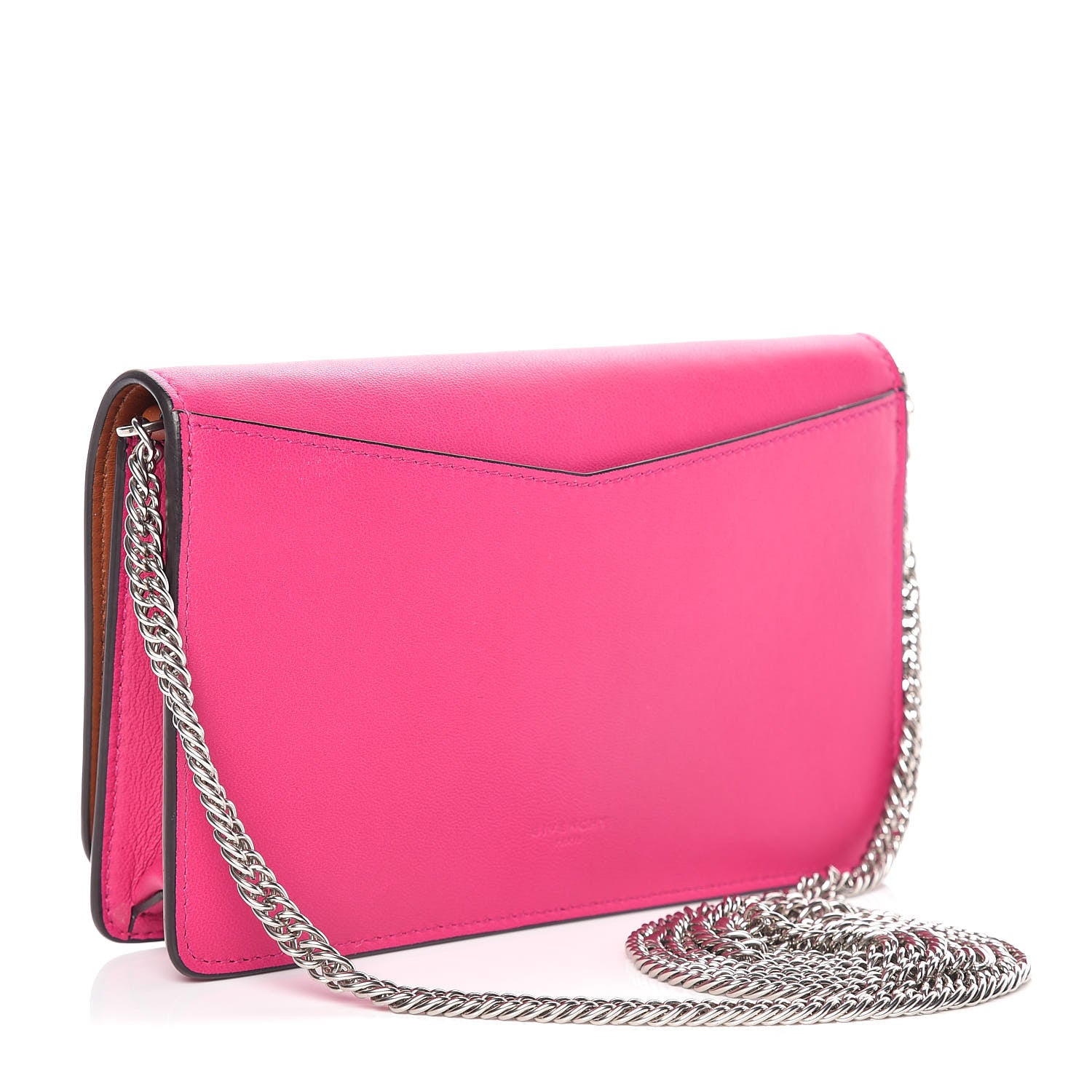 Givenchy Lambskin Emblem Chain Wallet Cyclamen 3 of 10