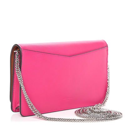 Givenchy Lambskin Emblem Chain Wallet Cyclamen 3 of 10