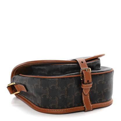 Celine Triomphe Canvas Folco Bag Tan 5 of 13