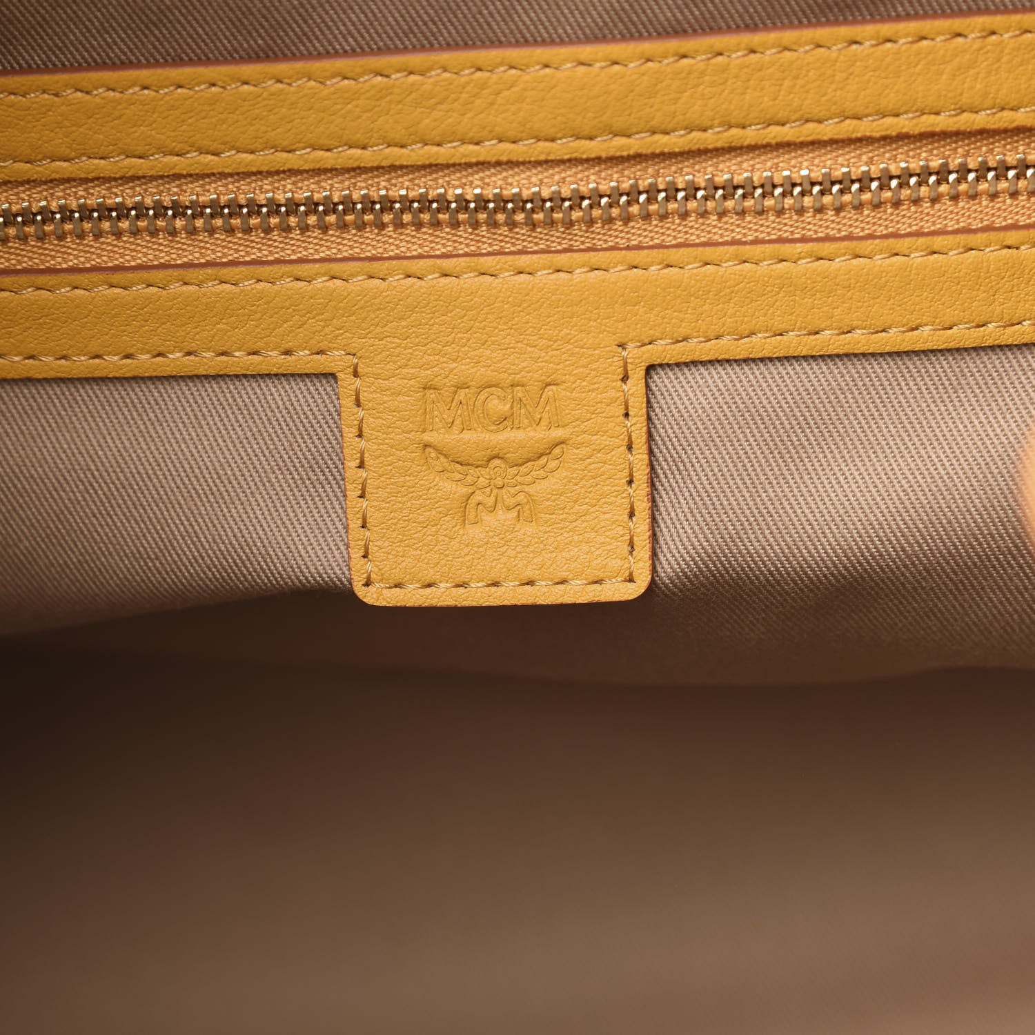 MCM Visetos Medium Klara Hobo Cognac Yellow 7 of 11
