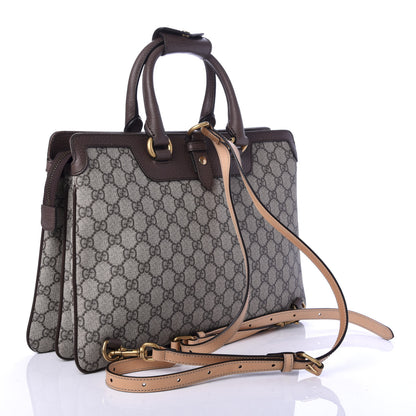 Gucci GG Supreme Monogram Web Ophidia Convertible Backpack Beige New Acero 2 of 9