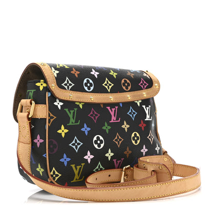 Louis Vuitton Monogram Multicolor Sologne Black 3 of 10