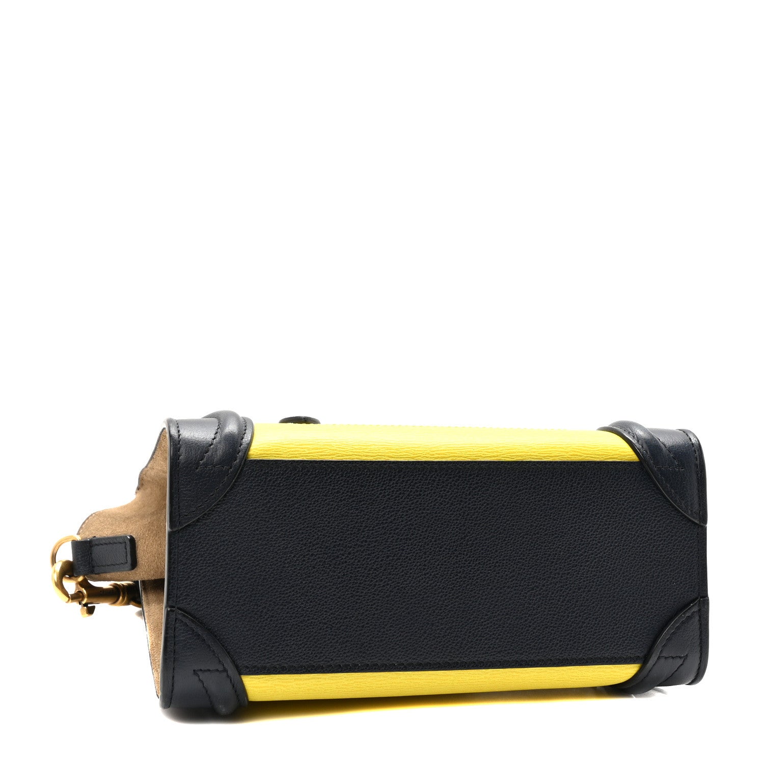 Celine Leige Calfskin Suede Tri-color Nano Luggage Multicolor 4 of 9