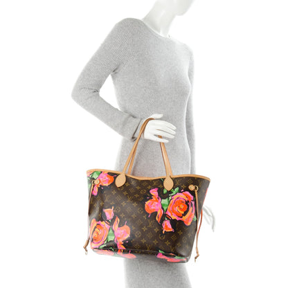 Louis Vuitton Monogram Roses Neverfull MM 2 of 7