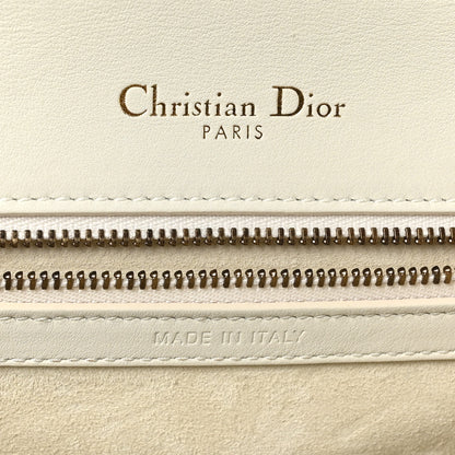 Christian Dior Lambskin Studded Medium Diorama Flap Bag Latte 6 of 10