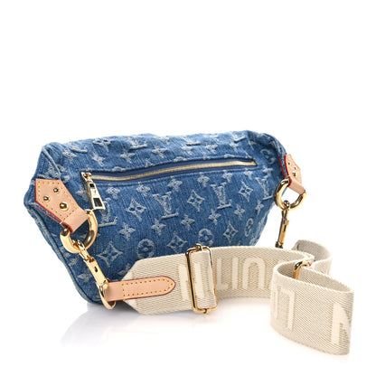Louis Vuitton Monogram Denim High Rise Bumbag Blue 3 of 10