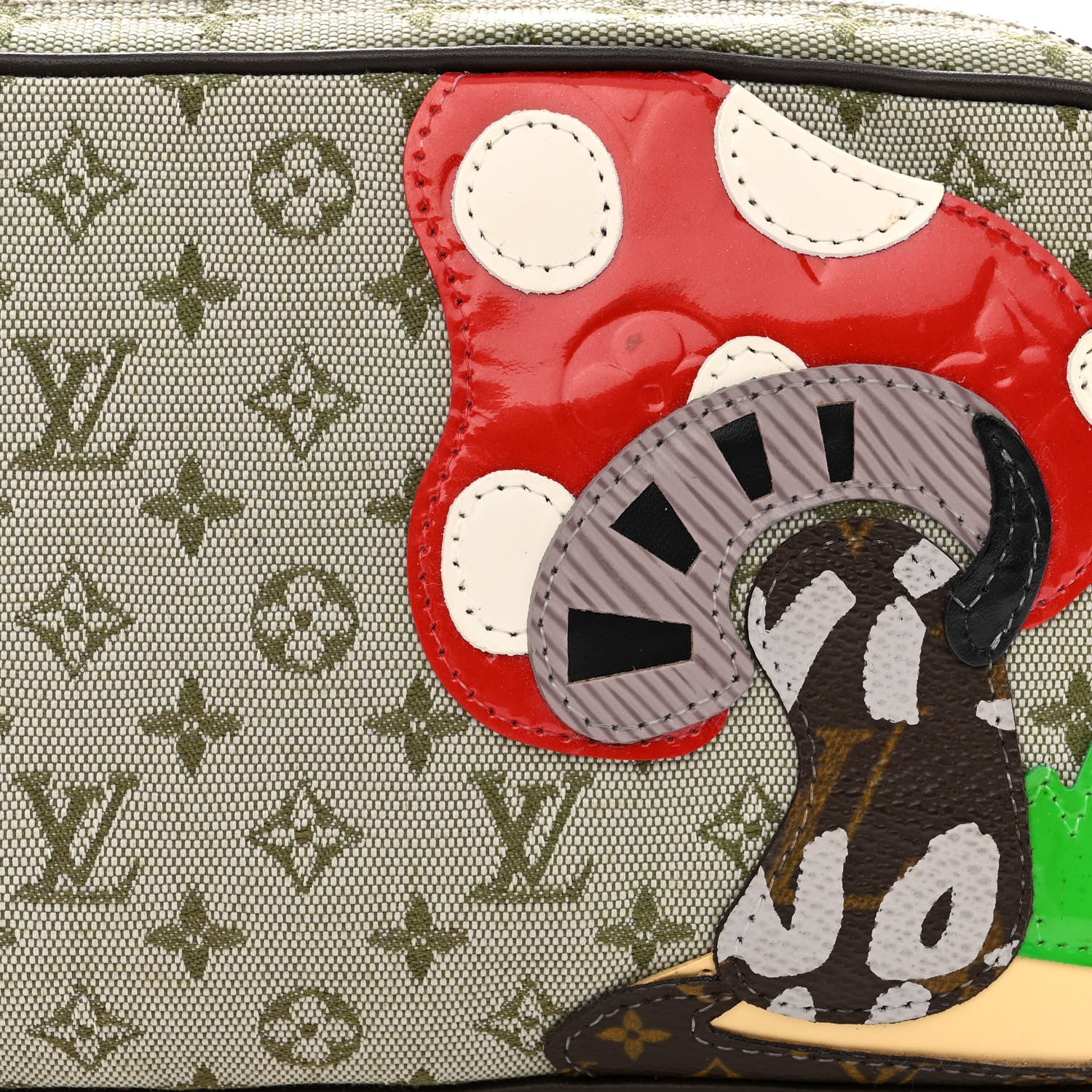 Louis Vuitton Mini Monogram Conte de Fees Mushroom Pochette Kaki 8 of 14