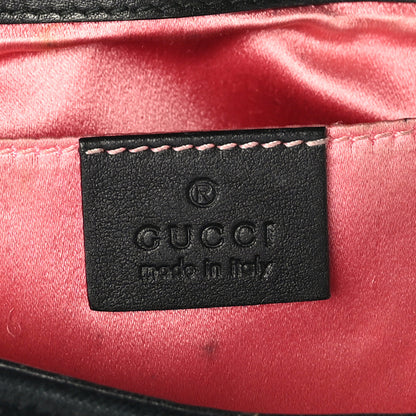 Gucci Velvet Matelasse Mini GG Marmont Shoulder Bag Black 6 of 9