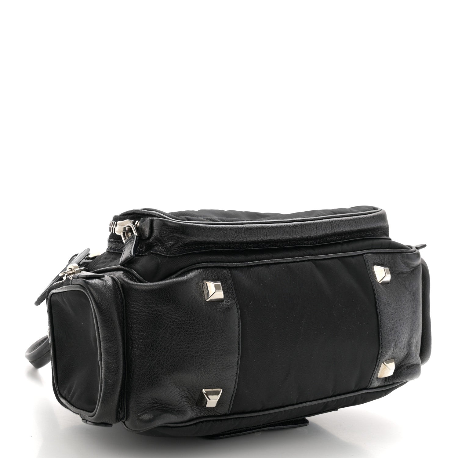 Prada Tessuto Nylon Shoulder Bag Black 4 of 12