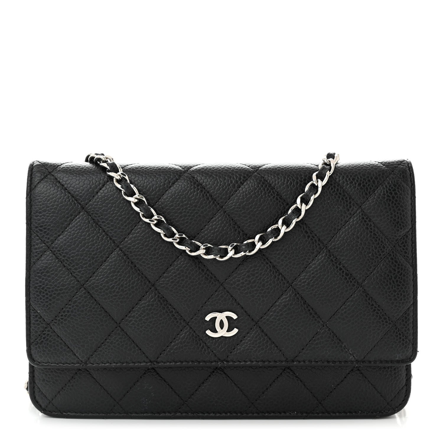 Chanel Caviar Quilted Wallet on Chain WOC Black 1 of 11
