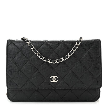 Chanel Caviar Quilted Wallet on Chain WOC Black 1 of 11