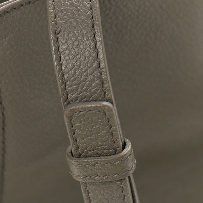 Saint Laurent Grained Calfskin Small Cabas Rive Gauche Fog 11 of 13
