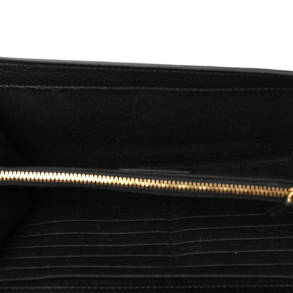 Versace Grained Calfskin Virtus Wallet On Chain Black 5 of 8