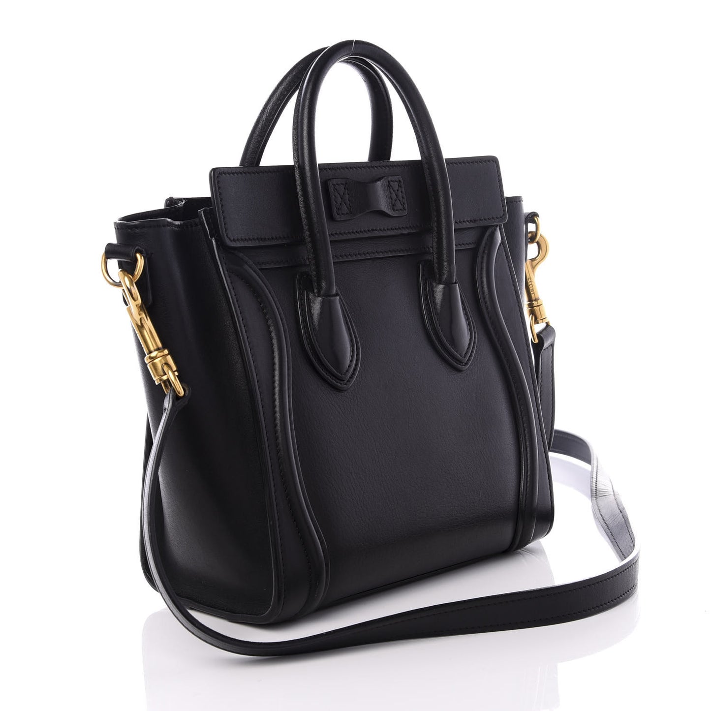 Smooth Calfskin Nano Luggage Black