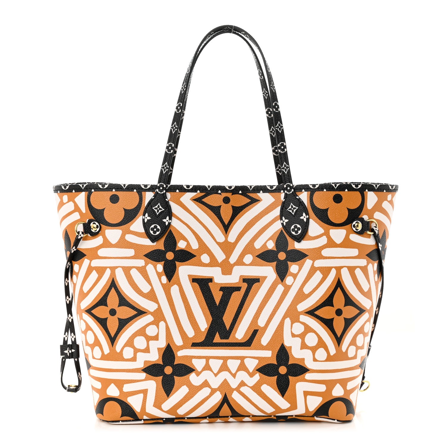 Louis Vuitton Monogram Giant Crafty Neverfull MM Creme Caramel 1 of 11