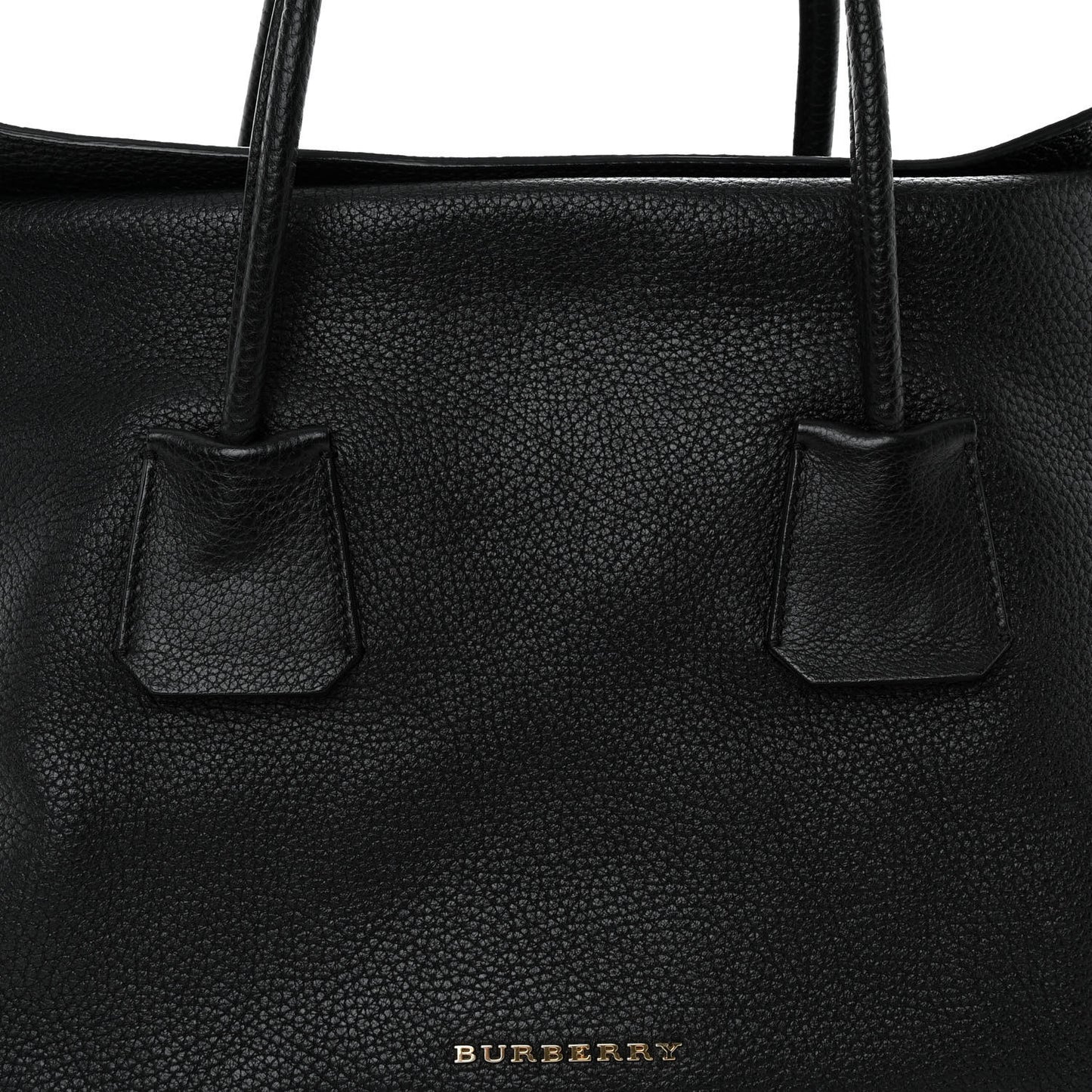 London Grainy Calfskin Medium Baynard Tote Black