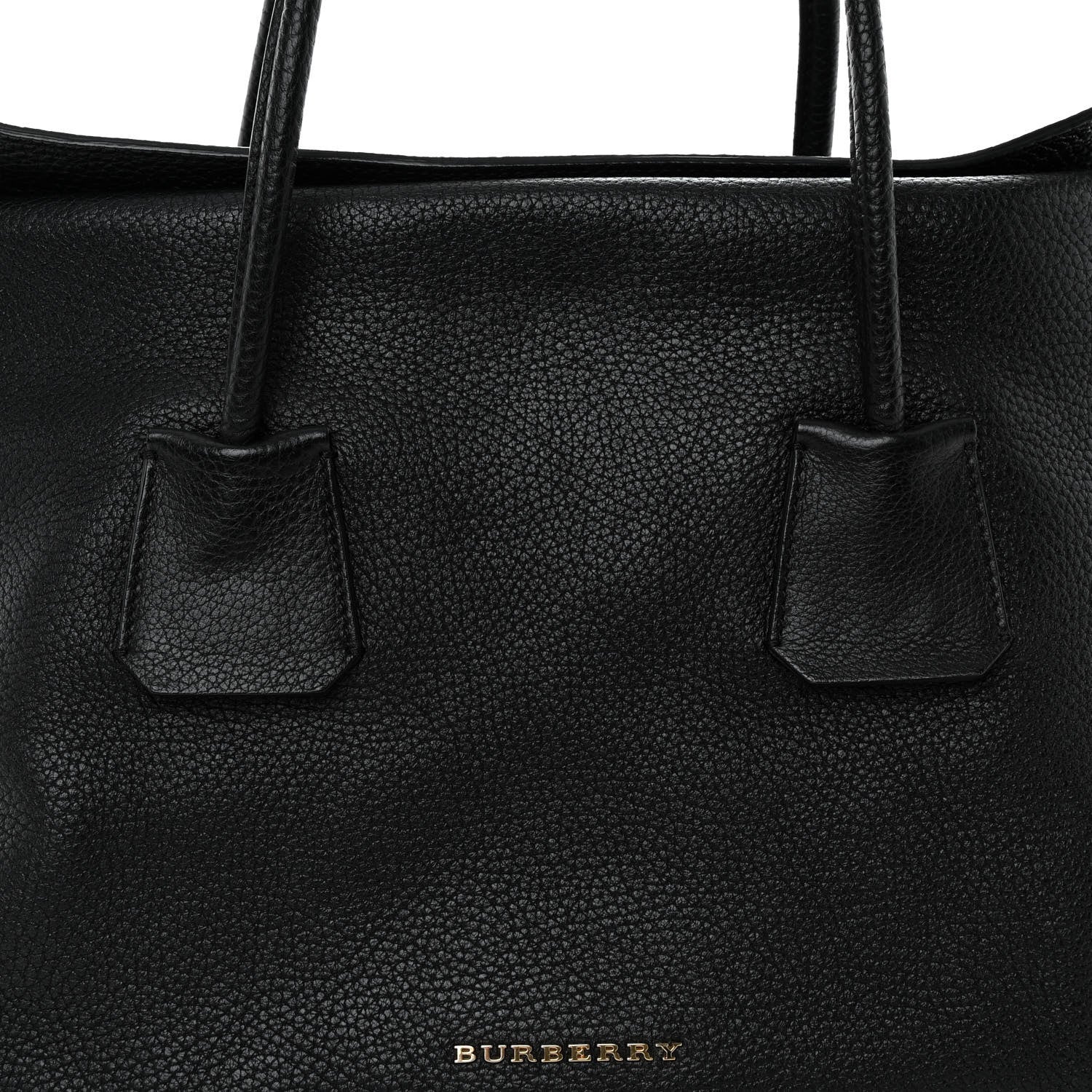 Burberry London Grainy Calfskin Medium Baynard Tote Black 8 of 12