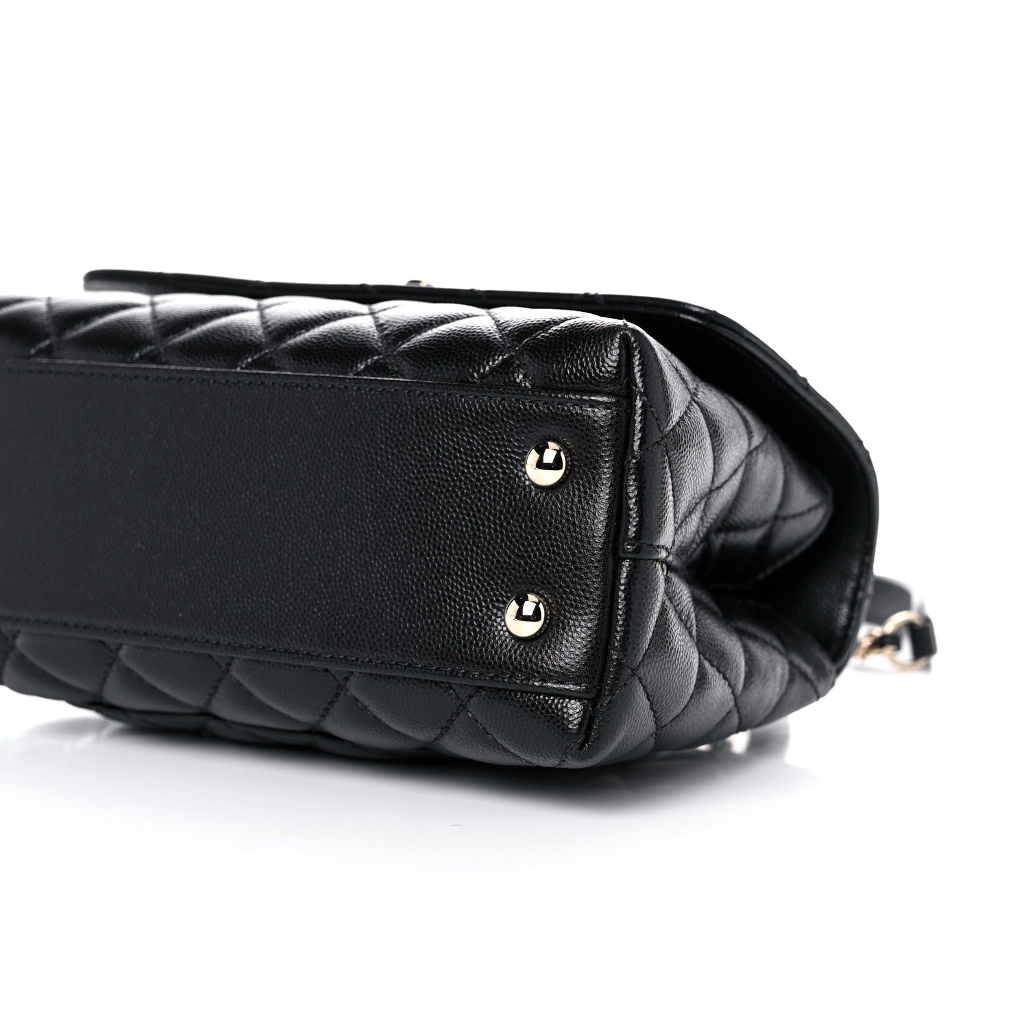 Chanel Caviar Quilted Mini Coco Handle Flap Black 9 of 10