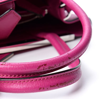 Fendi Vitello Elite Petite 2Jours Tote Magenta 8 of 10