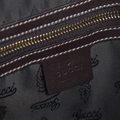 Gucci Crystal Monogram Large Hysteria Clutch Brown 7 of 8