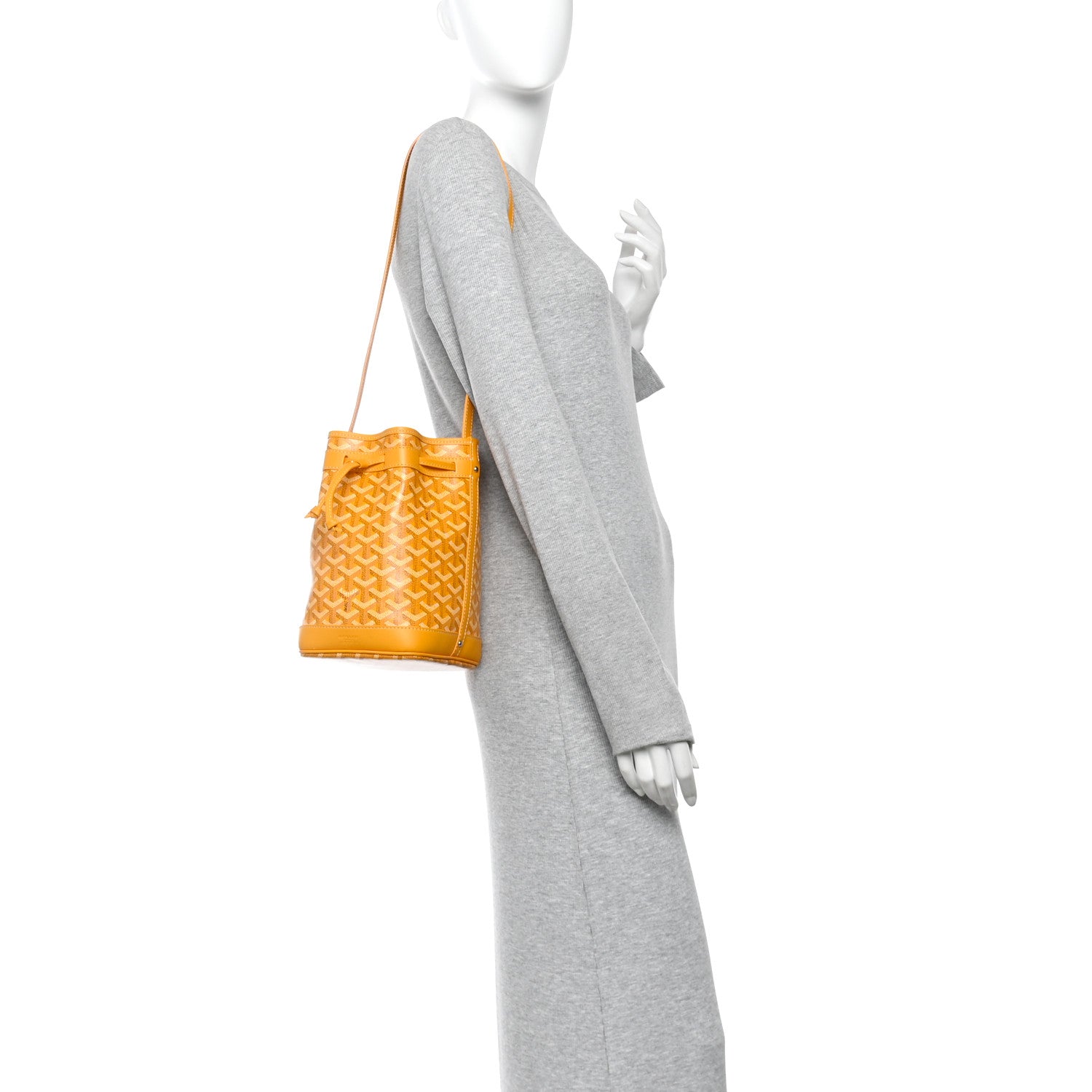 Goyard Goyardine Petit Flot Bucket Bag PM Yellow 2 of 9