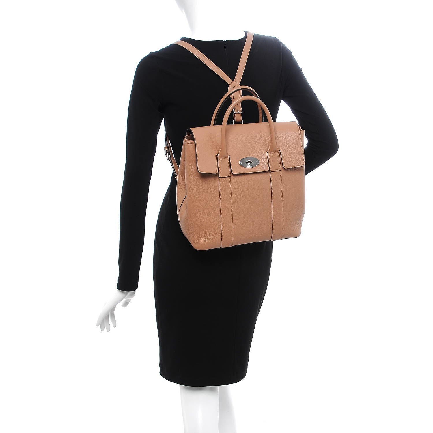 Mulberry Classic Grain Small Bayswater Backpack Blush 2 of 14