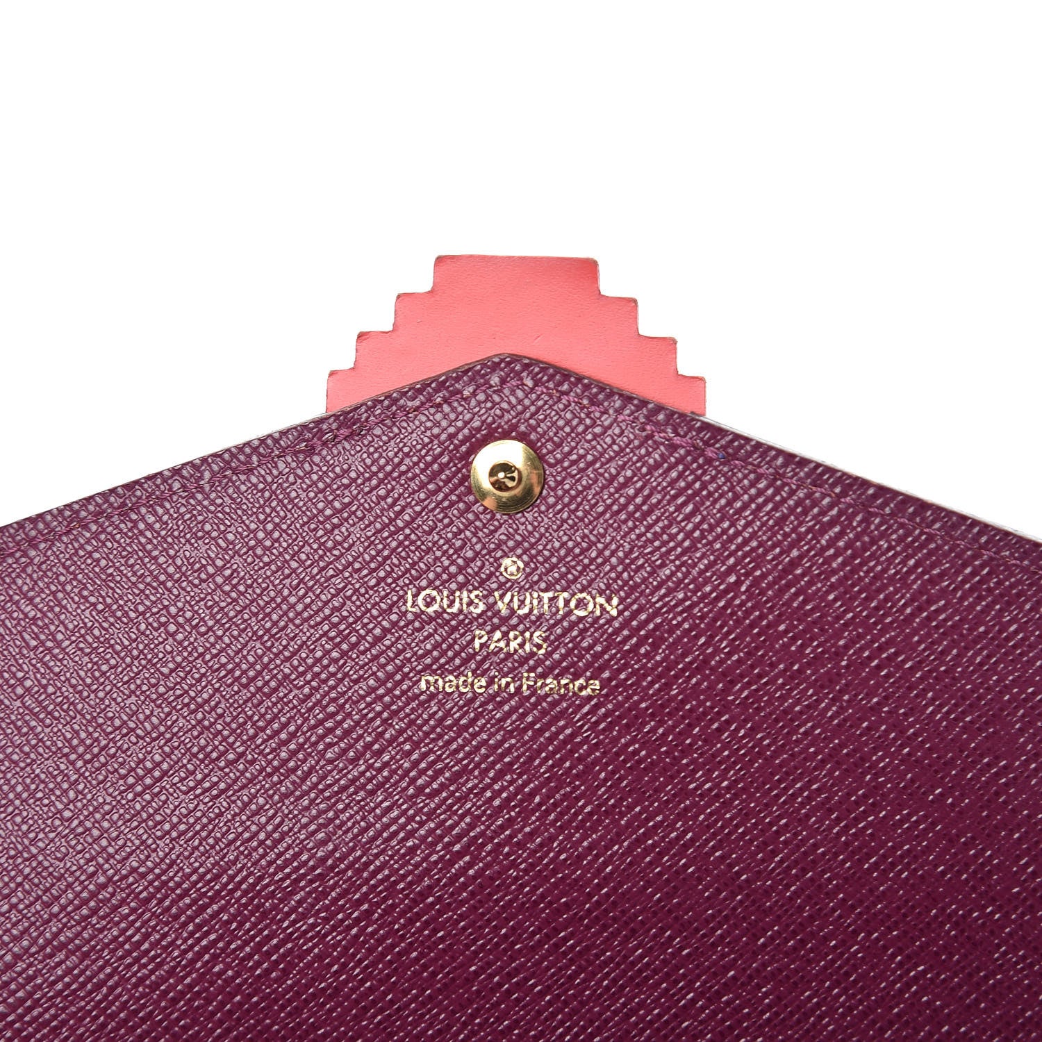 Louis Vuitton Monogram Totem Sarah Wallet Magenta 7 of 10