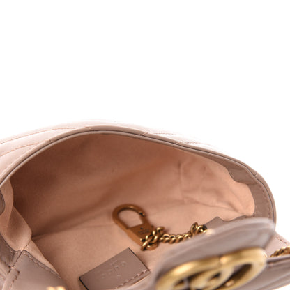 Gucci Calfskin Matelasse Super Mini GG Marmont Shoulder Bag Porcelain Rose 5 of 11