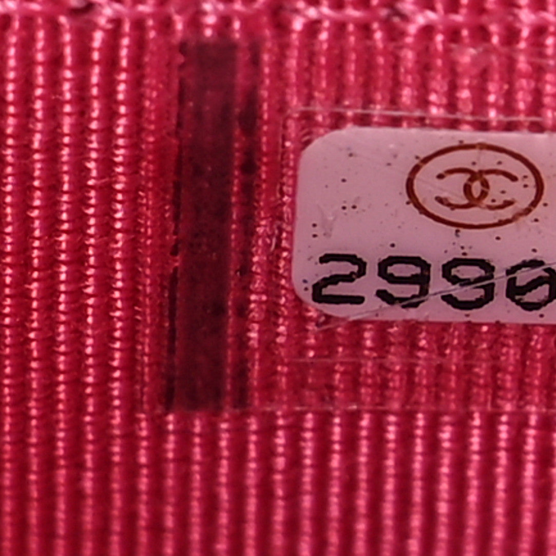 Chanel Caviar Quilted Flap Card Holder Wallet Pink 7 of 10