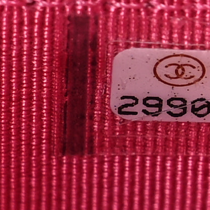Chanel Caviar Quilted Flap Card Holder Wallet Pink 7 of 10
