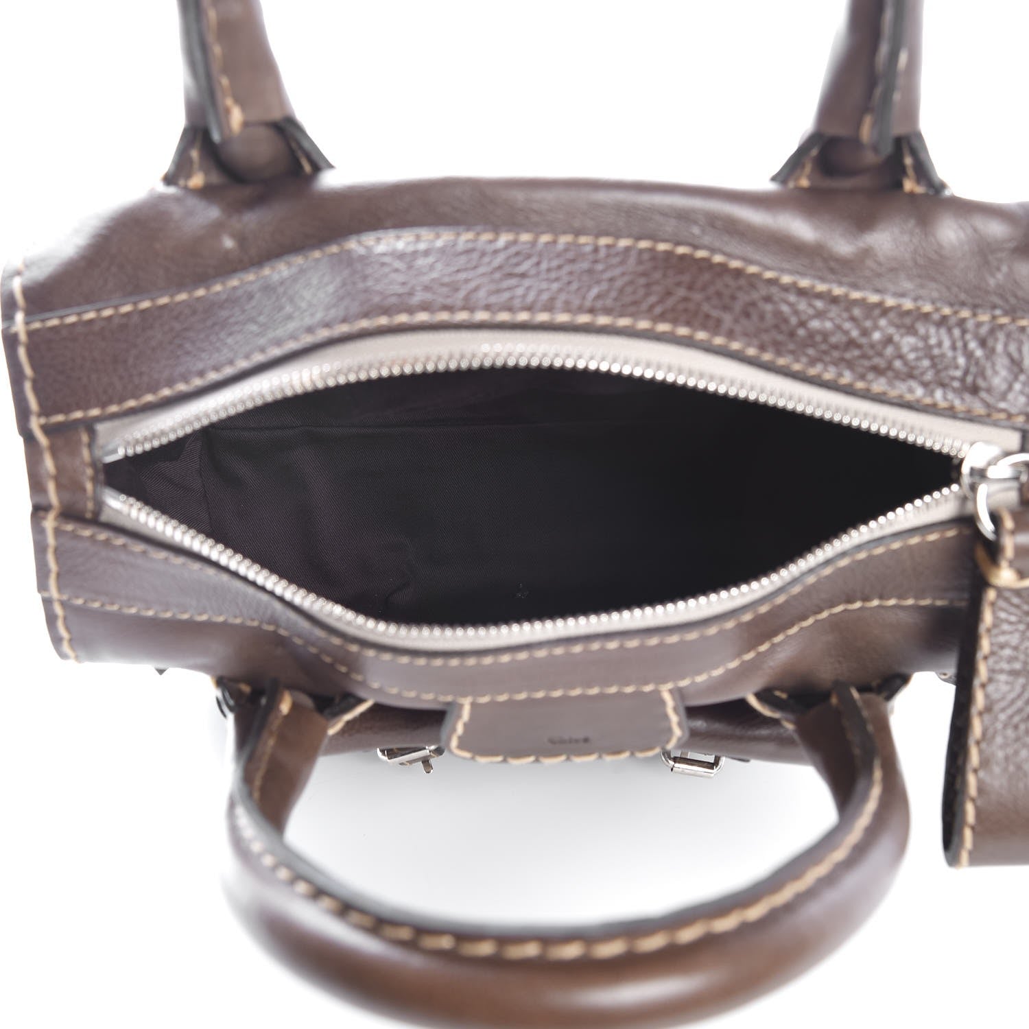 Chloe Calfskin Small Edith Satchel Brown 5 of 8