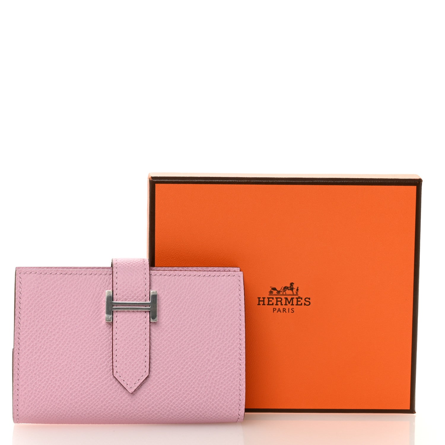 Hermes Epsom Mini Bearn Wallet Mauve Sylvester 8 of 8