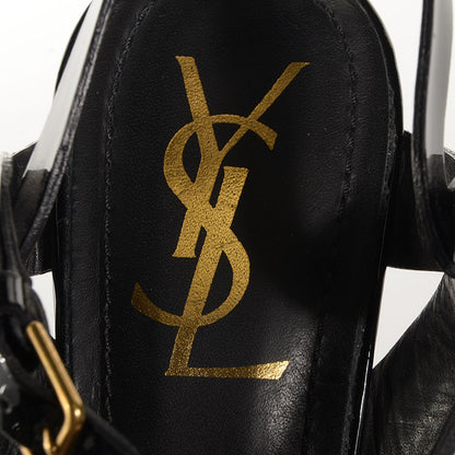 Saint Laurent Patent Tribute 75 Platform Sandals Black 38 7 of 8