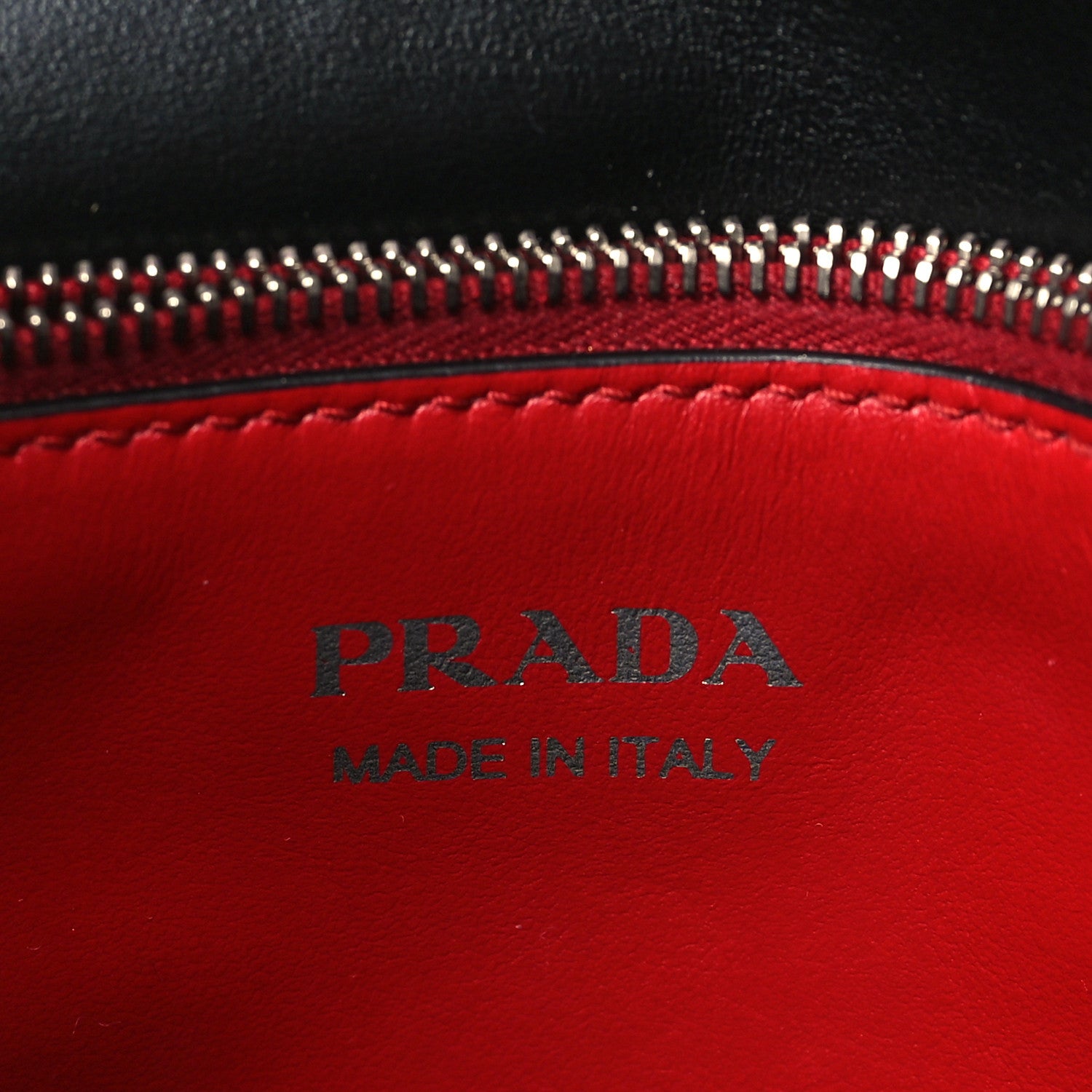 Prada Soft Calfskin Impunture Diagramme Medium Chain Flap Shoulder Bag Black 6 of 9