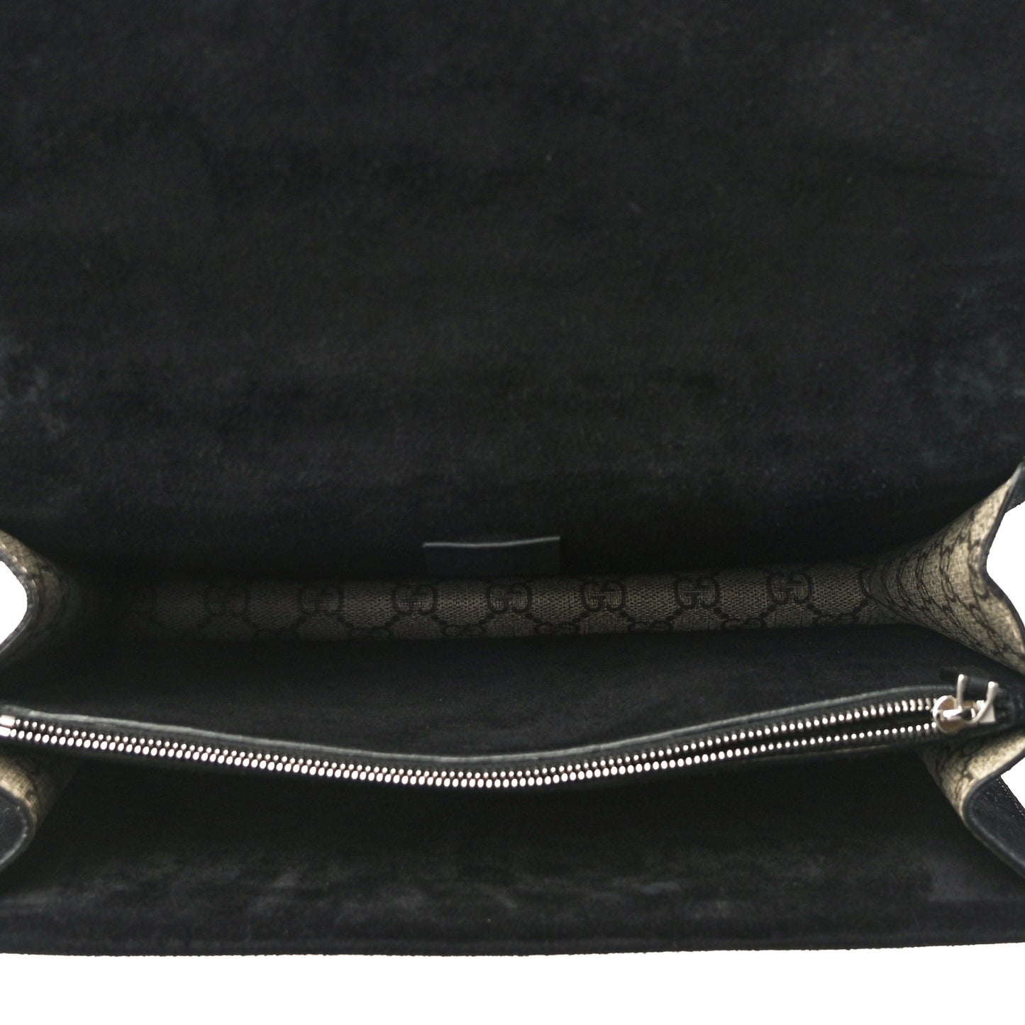 GG Supreme Monogram Medium Dionysus Shoulder Bag Black